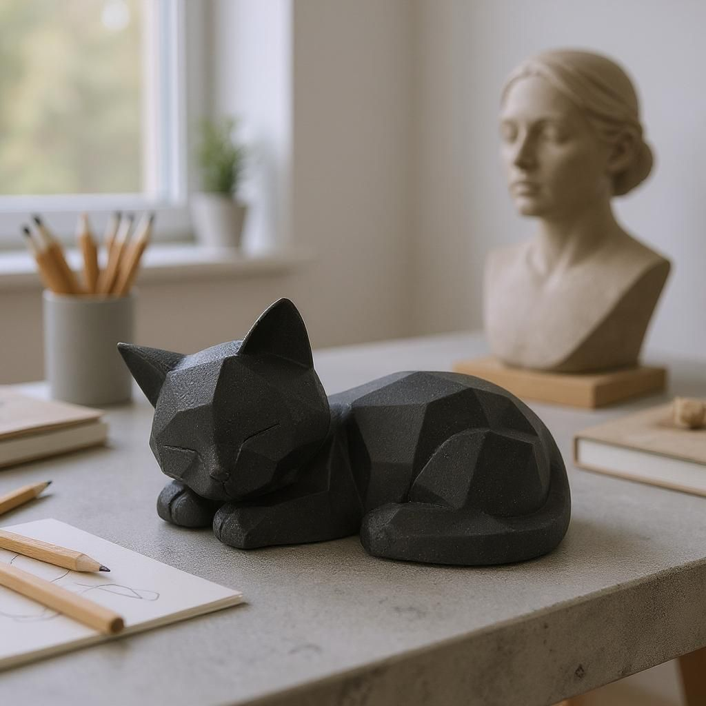 Low-Poly Cat - Sleep